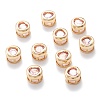 Real 18K Gold Plated Brass Inlaid Cubic Zirconia Multi-Strand Links KK-A154-01G-B-4