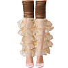 Polyester Ruffle Layered Patchwork Leg Sleeves AJEW-WH20042-75B-1