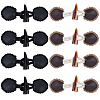 8 Pairs 2 Styles Resin Buttons BUTT-CL0001-09-1