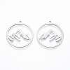Non-Tarnish 304 Stainless Steel Pendants A-STAS-N090-LA911-1-1