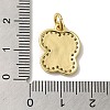 Brass Micro Pave Cubic Zirconia Pendants KK-K354-02G-X-3