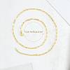 10Pcs 201 Stainless Steel Paperclip Chain Necklaces for Women NJEW-SZ0001-71-2