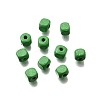 Spray Painted Wooden Beads WOOD-P021-01A-28-1