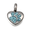 304 Stainless Steel Rhinestone Pendants RB-CBA0A16-01P-01-1
