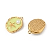 ABS Plastic Imitation Pearl Pendants STAS-P396-25G-M-2