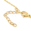 Brass Micro Pave Clear Cubic Zirconia Pendant Necklaces LS-NJEW-M220-01C-G-3