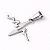 Tarnish Resistant 304 Stainless Steel Pendants STAS-I127-033P-2