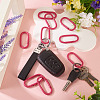 10Pcs Alloy Spring Gate Rings FIND-TA0009-25I-5