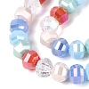 Electroplate Mixed Styles Glass Beads Strands EGLA-N022-14A-A10-3