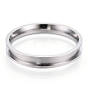 201 Stainless Steel Grooved Finger Ring Settings RJEW-TAC0017-4mm-05A-1