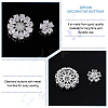 4Pcs 2 Styles 1-Hole Alloy Shank Button BUTT-PH0001-23-4
