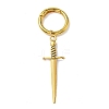 6Pcs 3 Colors Sword Alloy Shoe Charms HJEW-PH01900-2