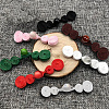 12Pcs Polyester Resin Cheongsam Buckle for Chinese Formal Dress DIY-CY0001-86A-4