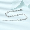 4MM 304 Stainless Steel Textured Paperclip Chain Bracelets for Man and Women SA-CBAB767-11P-2