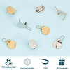 12Pcs 2 Colors 304 Stainless Steel Stud Earring Findings STAS-SP0001-89A-5