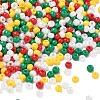 4 Colors Christmas 6/0 Glass Round Seed Beads SEED-X0058-06-1