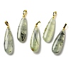 Natural Prehnite Pendants G-Q192-07G-01-1