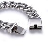 304 Stainless Steel Curb Chains Bracelets BJEW-E346-18P-3