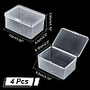Plastic Bead Containers with Hinged Lid CON-WH0089-74-2
