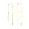 925 Sterling Silver Ear Thread with Peg Bails STER-P047-12G-1