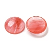 Cherry Quartz Glass Cabochons G-C115-02B-04-2