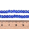 Electroplate Transparent Glass Beads Strands X-EGLA-A035-T4mm-L21-4