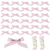 Bowknot Polyester Pins JEWB-WH0010-89C-1