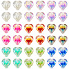 72Pcs 9 Colors UV Plating Rainbow Iridescent Acrylic Beads OACR-TA0001-48-2
