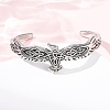 Viking 316 Surgical Stainless Steel Cuff Bangles BJEW-C142-15AS-2