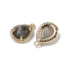Natural Labradorite Faceted Teardrop Pendants X-G-U028-02G-06-2