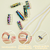24Pcs 3 Styles Alloy Spring Cord Locks FIND-HS0001-96-4