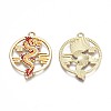 Rack Plating Alloy Enamel Pendants LS-X-ENAM-N055-079-3