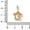 Brass Micro Pave Cubic Zirconia Pendants KK-C168-04G-3