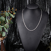 1Pc 304 Stainless Steel Cuban Link Chain Necklaces for Men Women NJEW-BM0001-08E-4