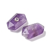 Natural Amethyst Faceted Pendants G-B151-02J-2