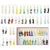Natural & Synthetic Gemstone Dangle Earrings EJEW-FS00056-9