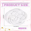 Handmade Cotton Hemp Rope Placemat AJEW-WH0070-70-2
