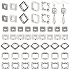 125Pcs 5 Styles Tibetan Style Alloy Bead Frame FIND-PH0026-71-1