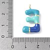 Brass Enamel Pendants KK-E093-03G-E-02-3