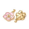 Brass Enamel Pendants KK-CBAB0D3-01G-C-2