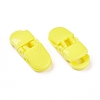 Eco-Friendly Opaque Solid Colour Plastic Baby Pacifier Holder Clip KY-L077-02H-1