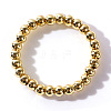 Handmade Unisex Vacation Travel Brass Round Bead Stretch Rings for Women Men ZG4851-1