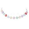 Heart Glass Beaded Necklaces for Women NJEW-JN05157-01-2