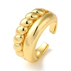Rack Plating Brass Open Cuff Rings for Women RJEW-M162-16G-1