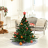 Polyester Christmas Tree Skirt DIY-WH20032-86D-5