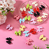 24Pcs 8 Colors Baking Paint Alloy Beads FIND-TA0009-28-5