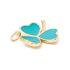 Brass Enamel Pendants KK-P217-03G-04-3