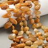 Natural Topaz Jade Beads Strands G-P604-A17-01-1