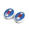 Printed Handmade Porcelain Beads PR-CBAB520-01-3