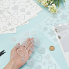 WADORN 6 Sheets 2 Styles Heart & Star Acrylic Rhinestone Self-Adhesive Stickers DIY-WR0004-23-3